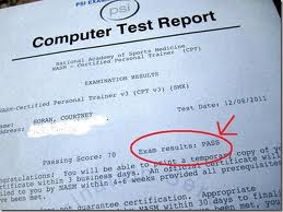 nasm exam report