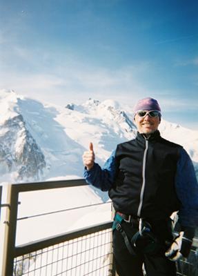 On the Aiguille du Midi, Mt. Blanc, France